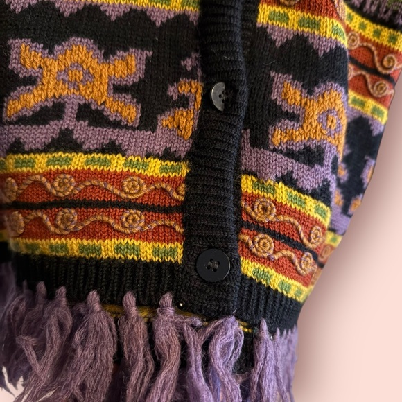 Vintage French Connection Fair Isle Wool Cardigan - Picture 5 of 6